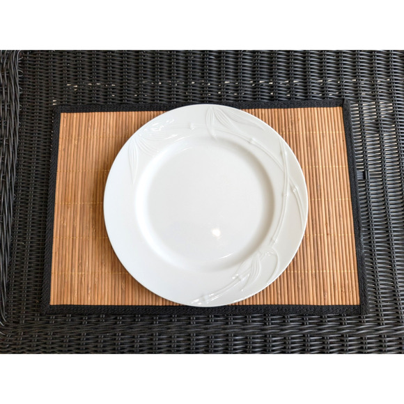 Mikasa Studio Nova BAMBOO WHITE M2050 Dinner Plates 10.75" Fine China - Set of 6 - Picture 3 of 4